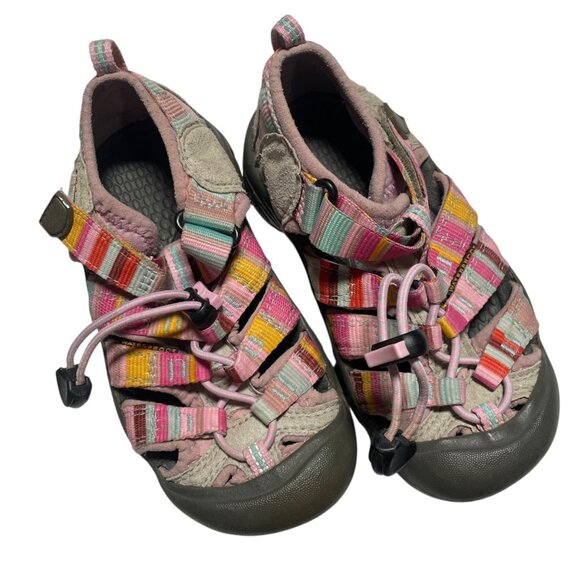 Keen Newport H2 Toddler Sandals Size 11c US Striped Pink - Picture 2 of 5